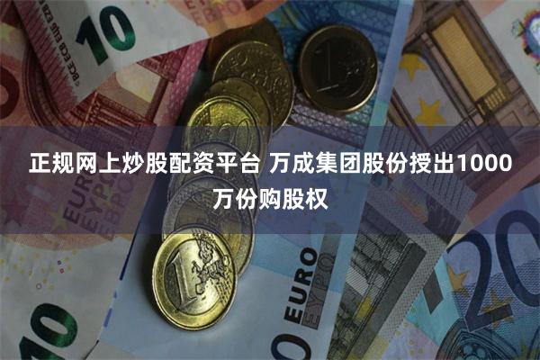 正规网上炒股配资平台 万成集团股份授出1000万份购股权