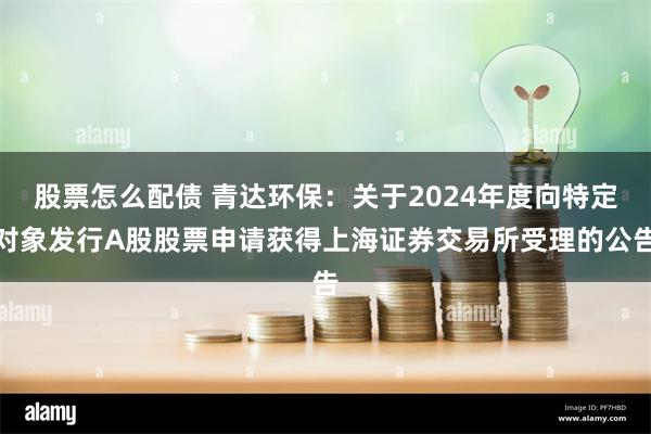 股票怎么配债 青达环保：关于2024年度向特定对象发行A股股票申请获得上海证券交易所受理的公告