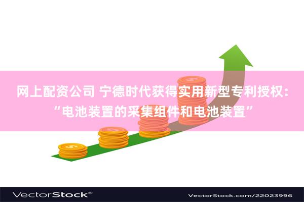 网上配资公司 宁德时代获得实用新型专利授权：“电池装置的采集组件和电池装置”