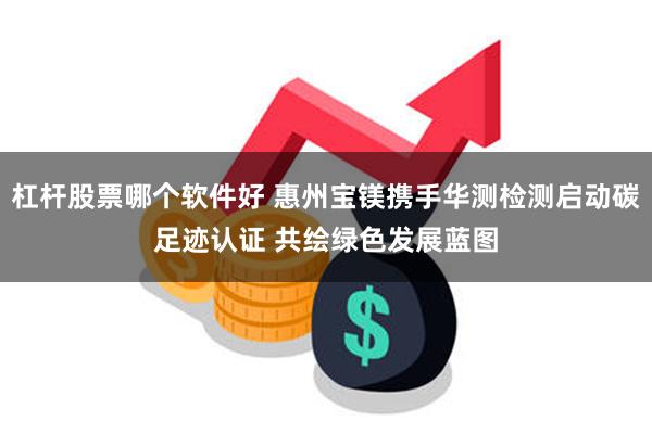 杠杆股票哪个软件好 惠州宝镁携手华测检测启动碳足迹认证 共绘绿色发展蓝图